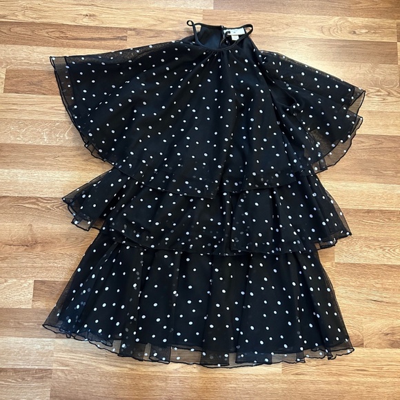 NWT Kate Spade New York for Target Women's Mini Polka Dot Tiered Mini Dress - Picture 7 of 11